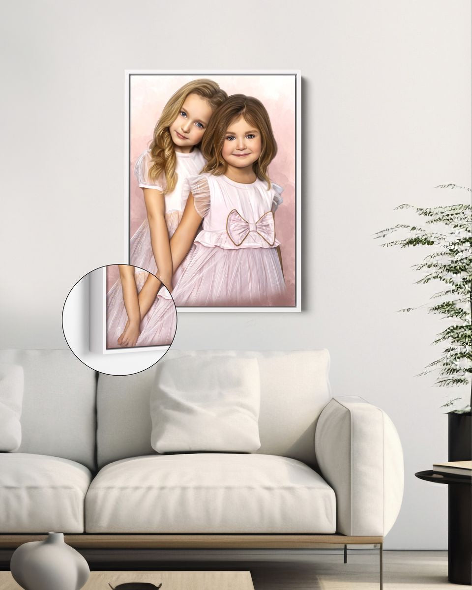 Portrait of children | Custom canvas print