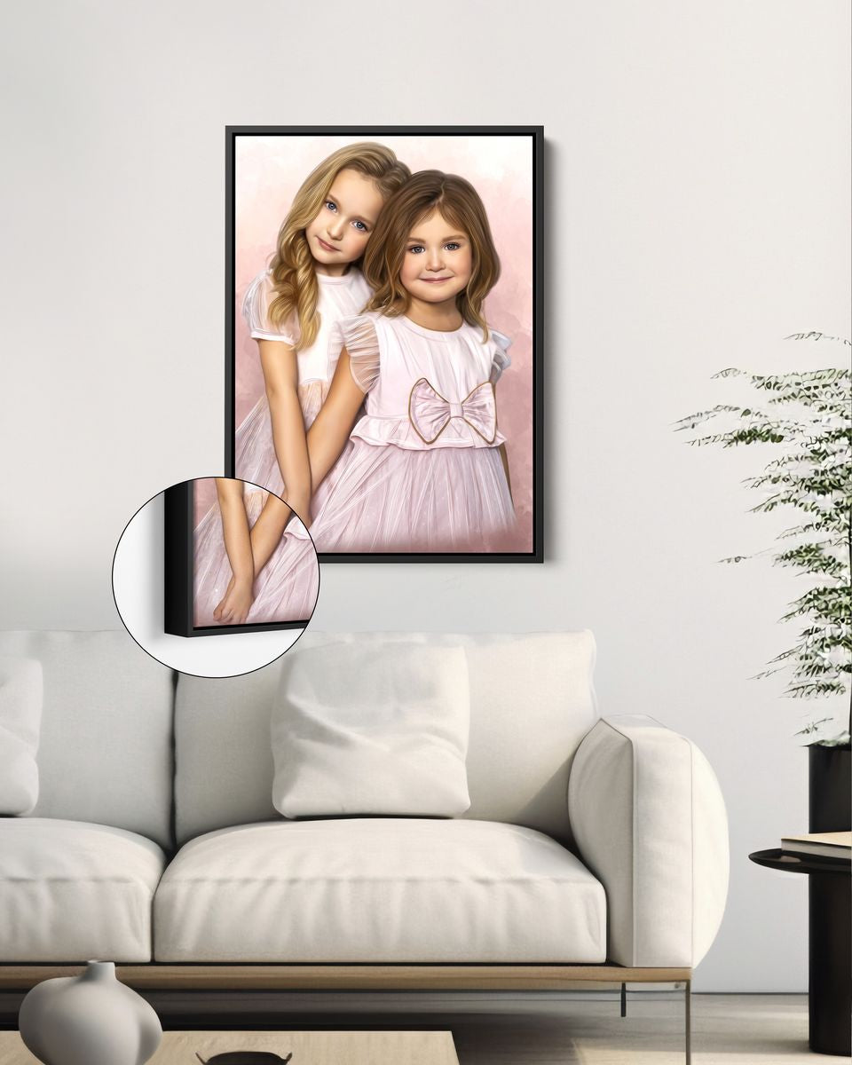 Portrait of children | Custom canvas print