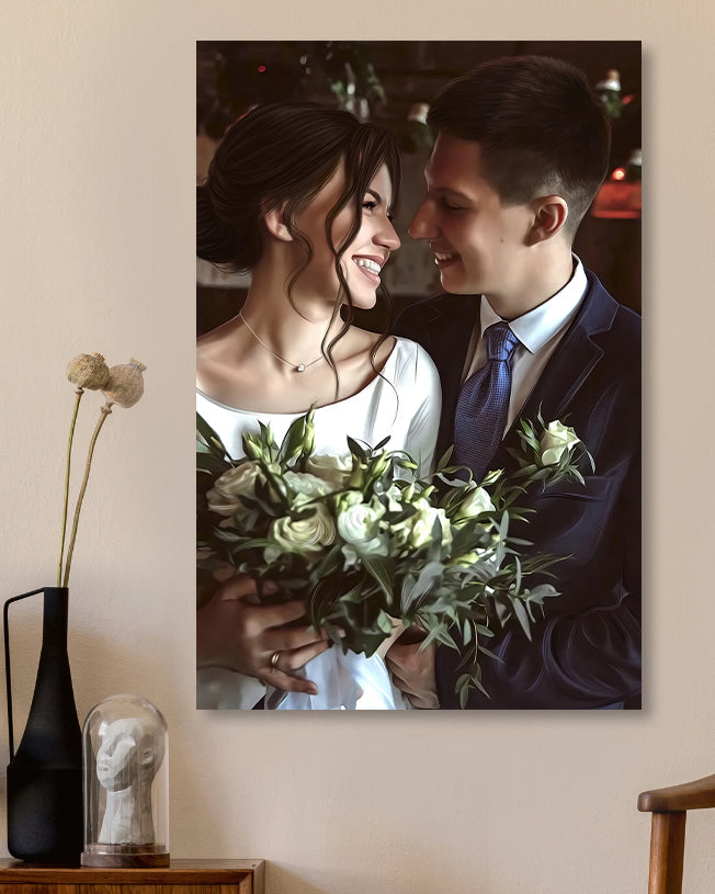 Custom wedding anniversary portrait