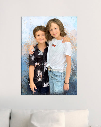 Portrait of children | Custom canvas print