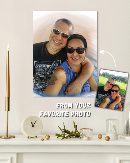 Parents portrait from photo | Custom present