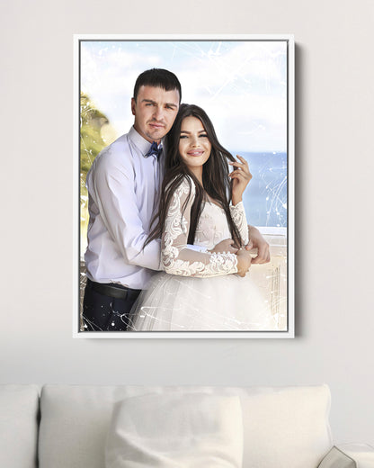 Custom canvas portrait | Original gift for any occasion