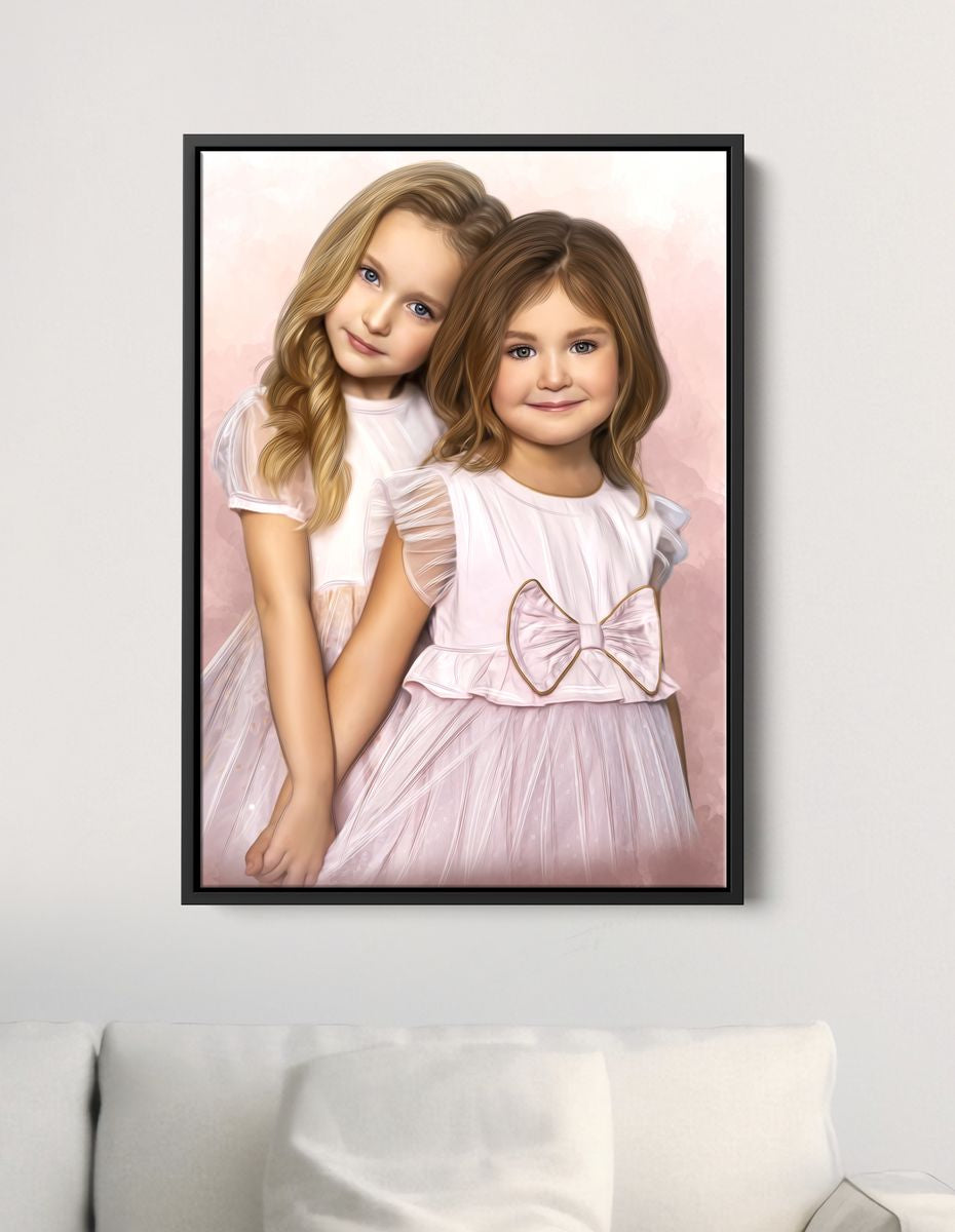 Portrait of children | Custom canvas print