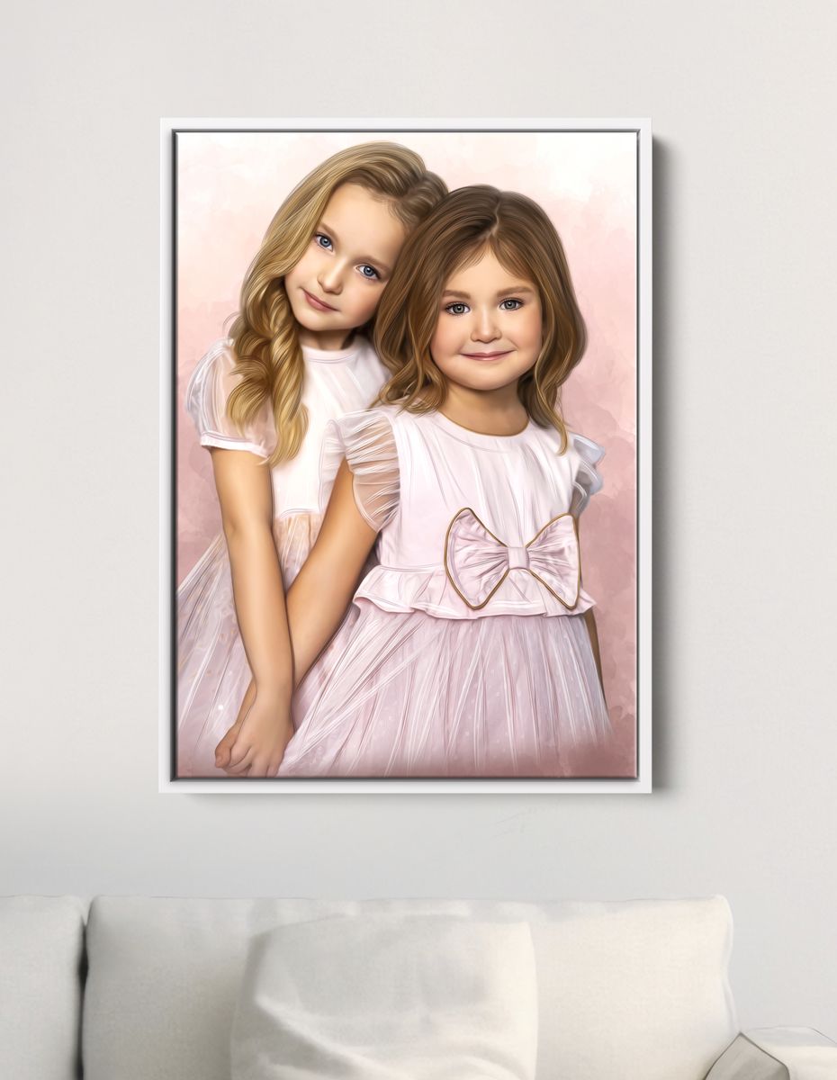 Portrait of children | Custom canvas print