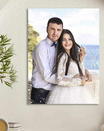 Personalized wedding portrait