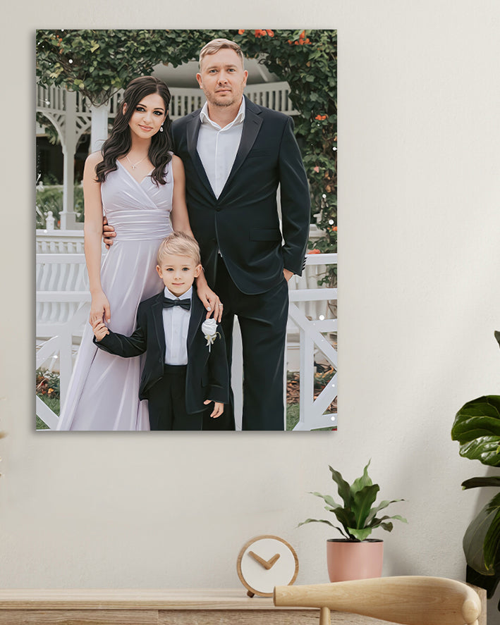 Custom family portrait with kids | Portrait from photo