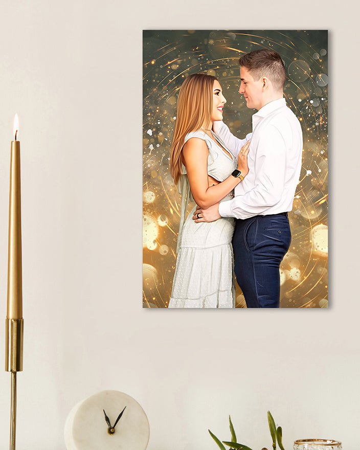 Engagement portrait from photo | Perfect Gift for couple