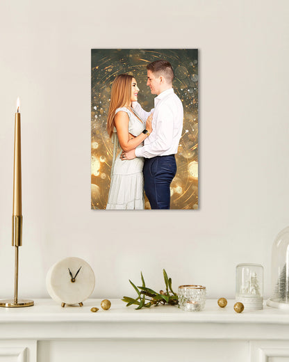 Engagement portrait from photo | Perfect Gift for couple