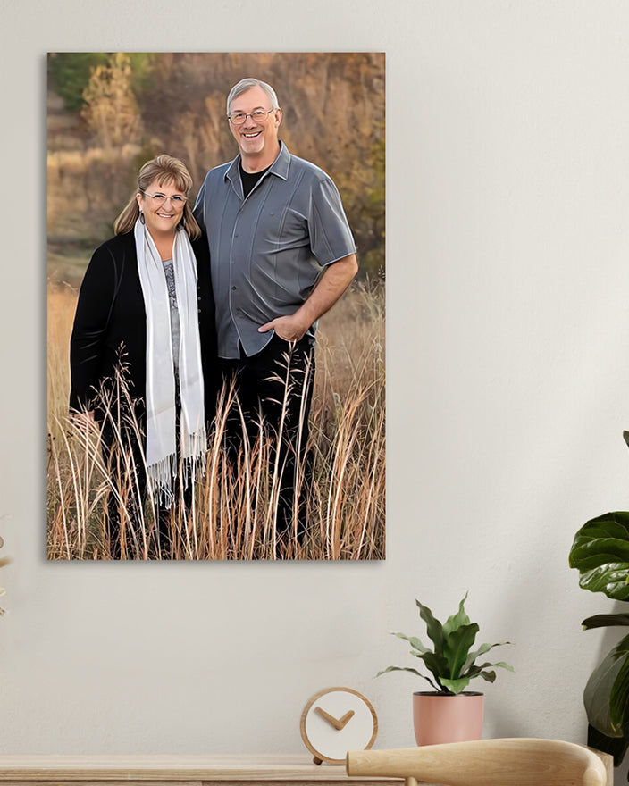 Parents custom portrait | Original Gift