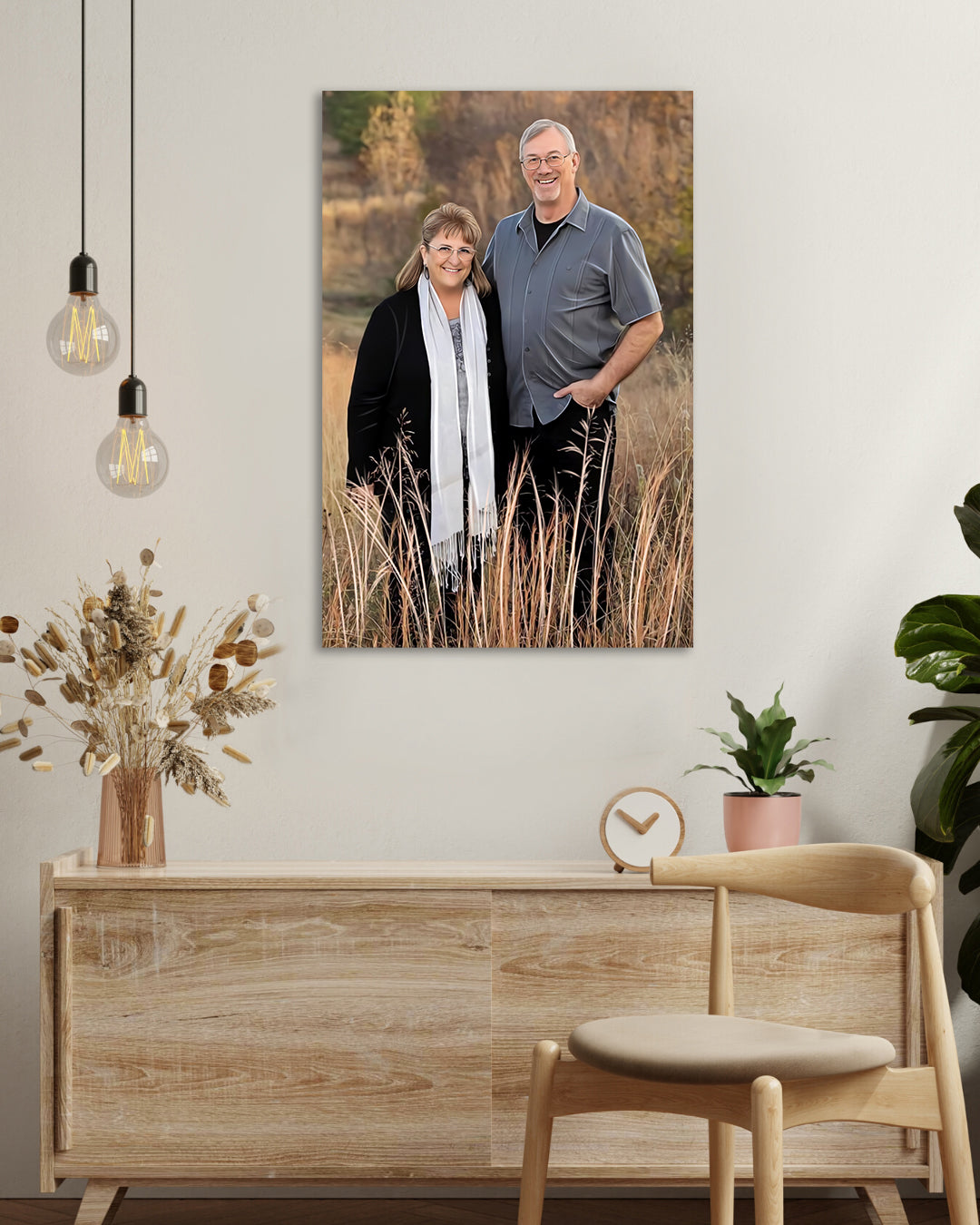 Parents custom portrait | Original Gift