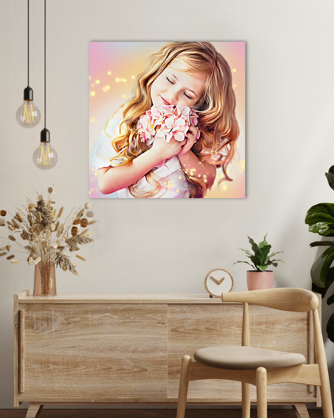 Girl portrait from photo | Custom gift