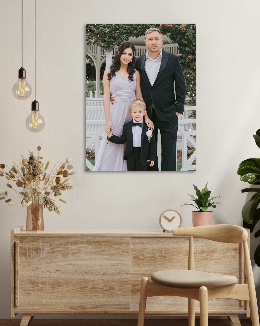 Custom family portrait with kids | Portrait from photo