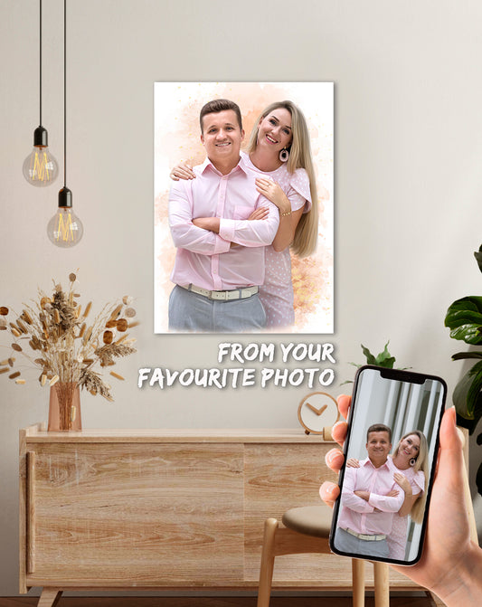 Custom couple portrait | Personalized gift for Loved ones