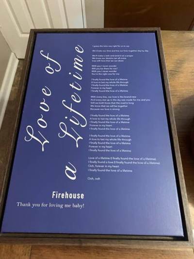 Customer review photo: poetry and words print. Source: Etsy poem, listing 4302431930