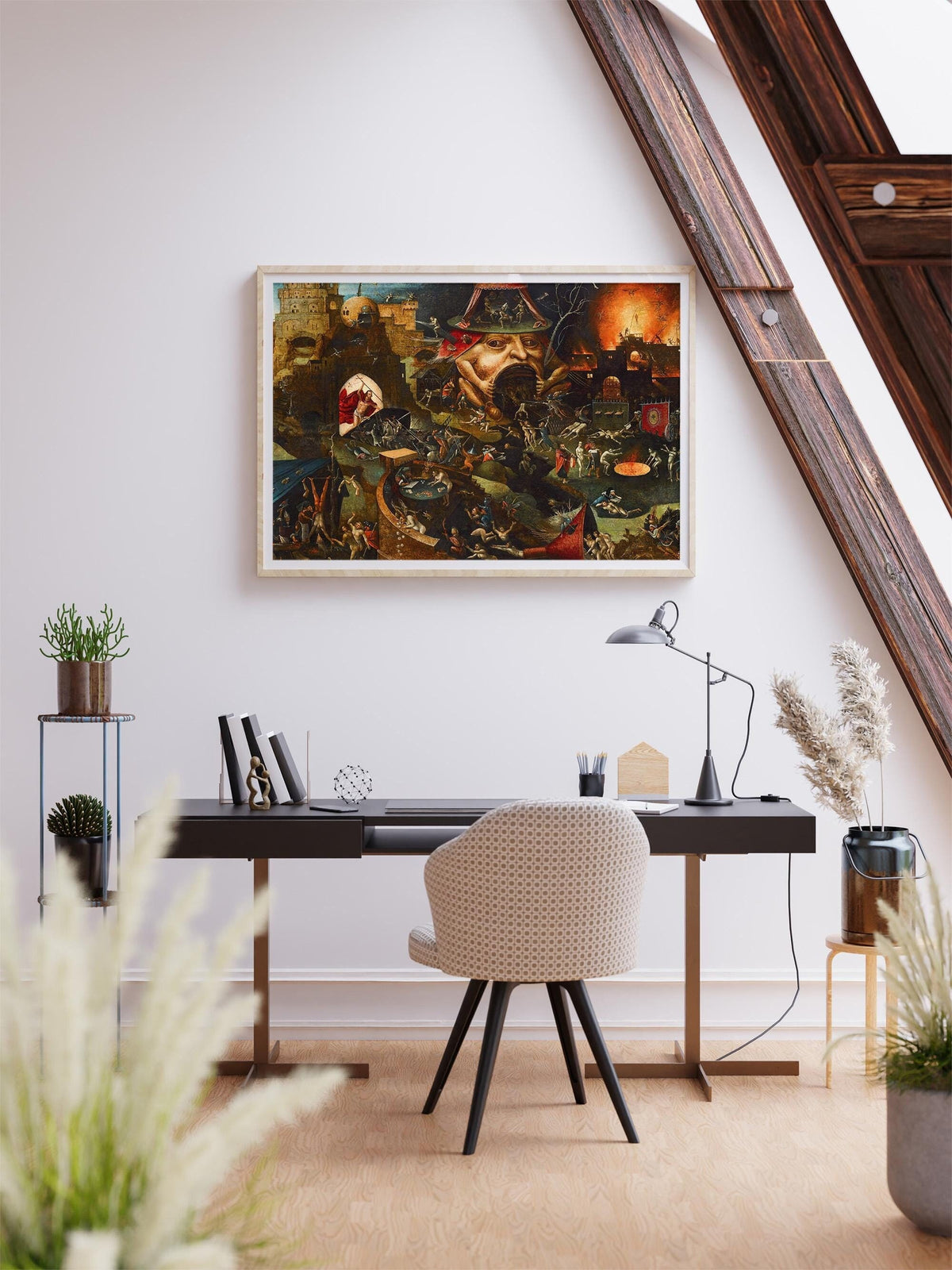 Hieronymus Bosch - Christ in Limbo. Canvas wall art, Famous artwork, Biblical scene art, Home decor, Gothic wall art, Cl