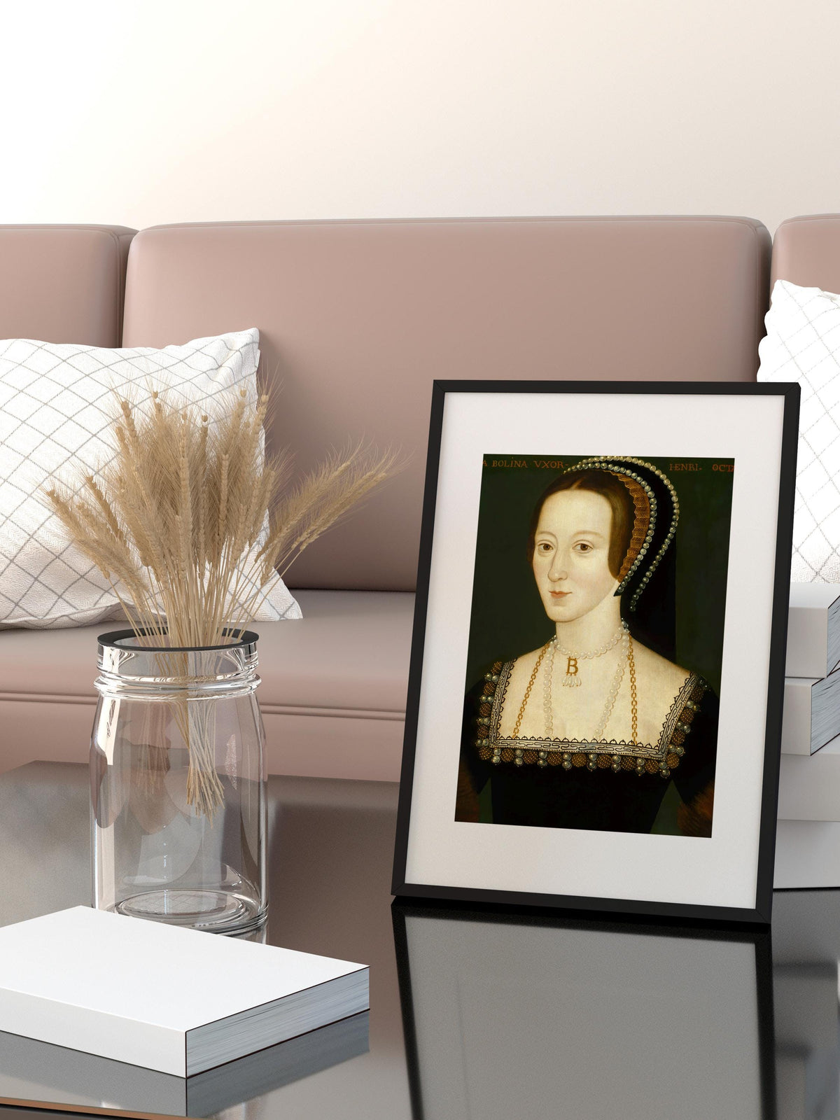 Portrait of Anne Boleyn, Anne Boleyn art, Printing on canvas, Queen of england wall art, Kitchen wall art, Canvas art, H