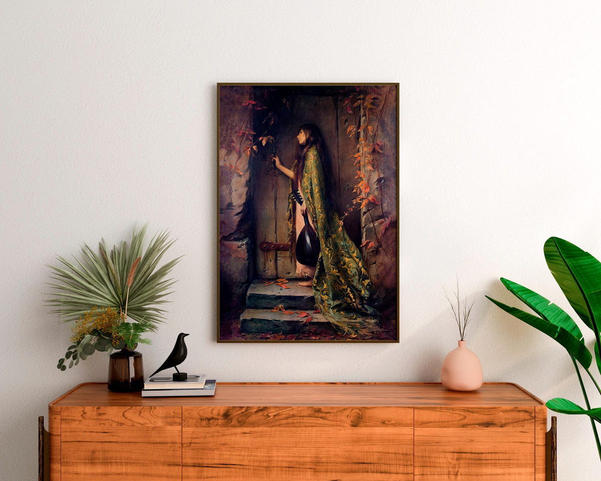 Albert-Joseph Penot - La Petite Cigale. Extravagant art print, Kitchen decor, Sensual poster, Famous art, Canvas paintin