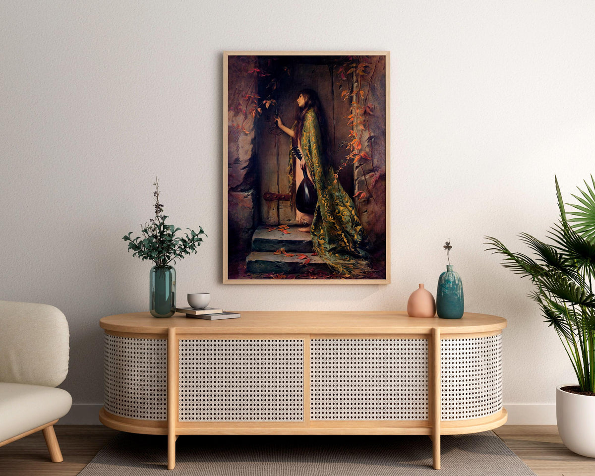 Albert-Joseph Penot - La Petite Cigale. Extravagant art print, Kitchen decor, Sensual poster, Famous art, Canvas paintin