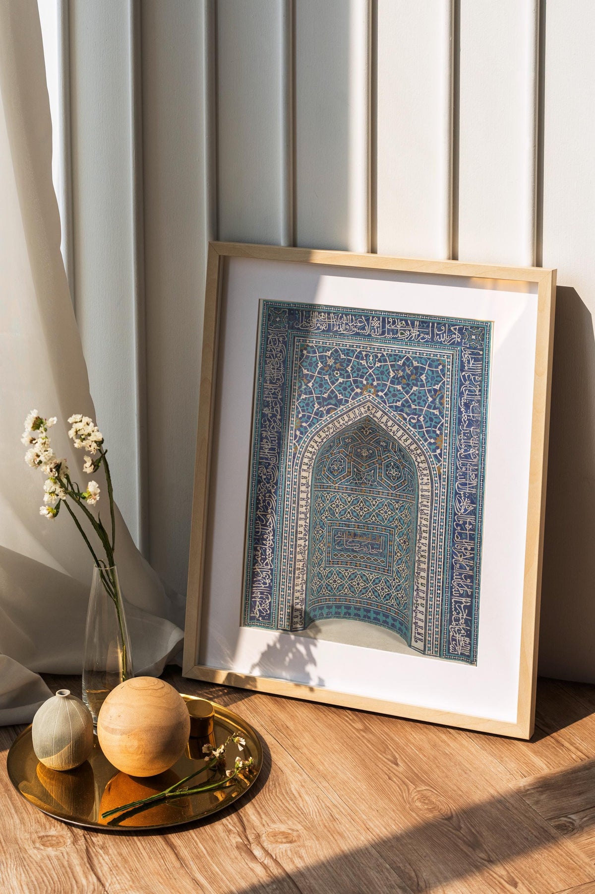 Mihrab - Prayer Niche. Religious decor, Print on canvas, Traditional patterns, Home decor, Mihrab artwork print, Canvas 