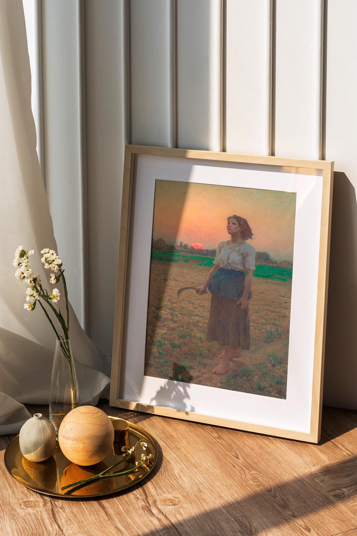 Jules Breton - Song Of The Lark. Fine art print, Provincial art print, Canvas reproduction, Сountryside scene poster, Gi