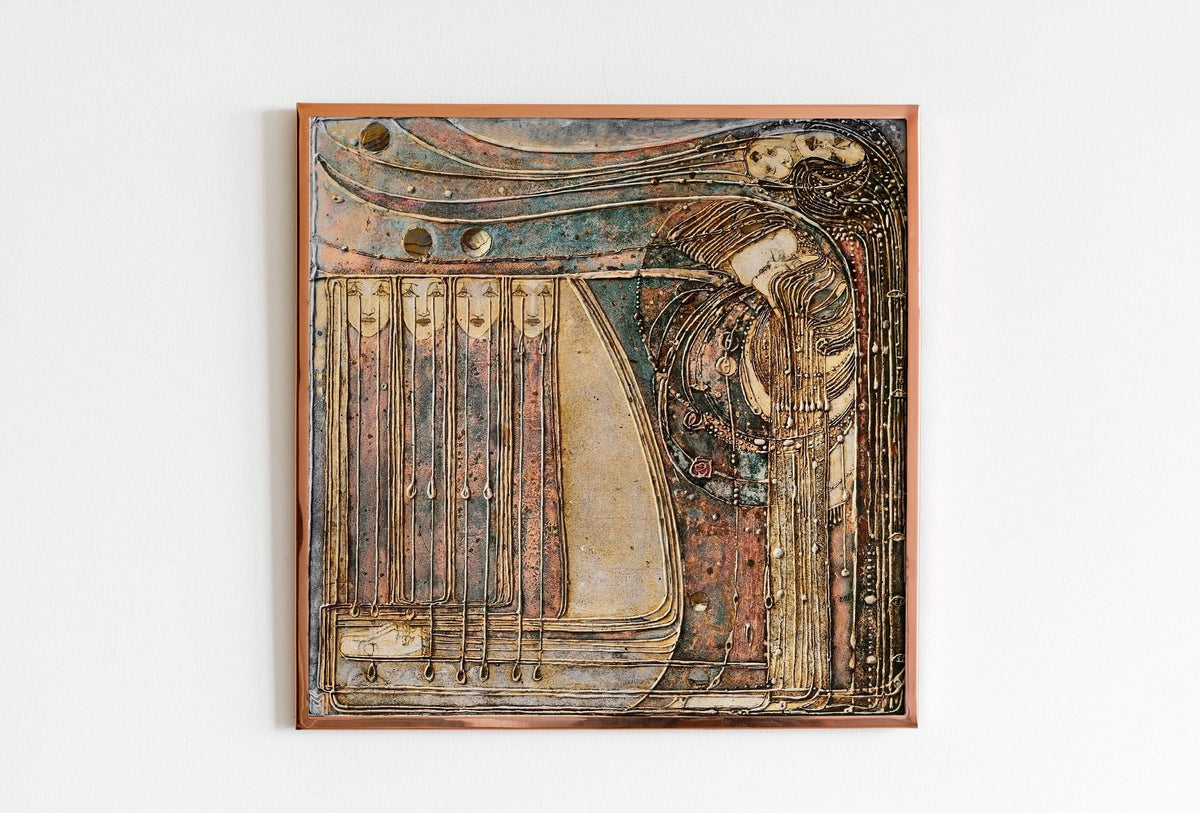 Margaret Macdonald Mackintosh - Opera. Kiss painting, Painting on canvas, Giclee canvas, Beautiful girl art print, Galle