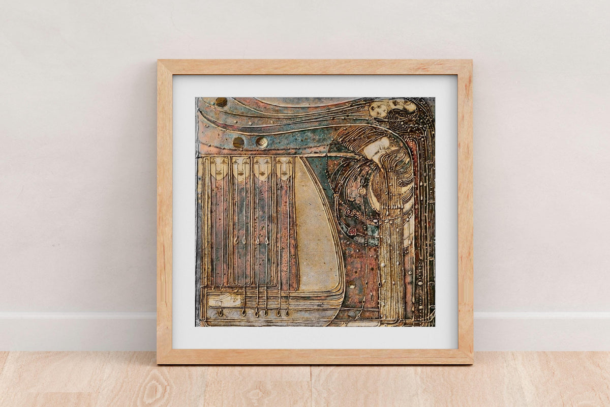 Margaret Macdonald Mackintosh - Opera. Kiss painting, Painting on canvas, Giclee canvas, Beautiful girl art print, Galle