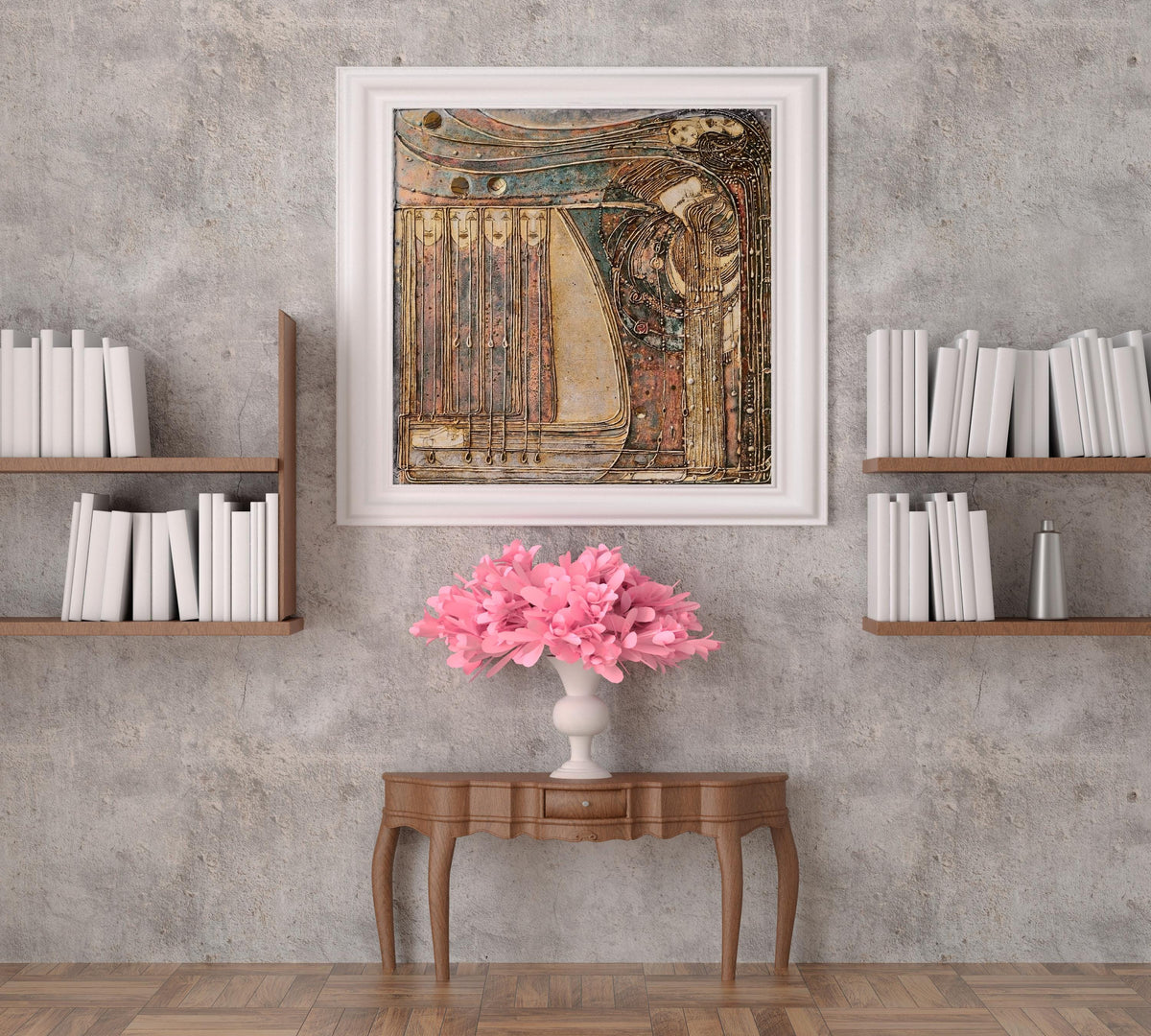 Margaret Macdonald Mackintosh - Opera. Kiss painting, Painting on canvas, Giclee canvas, Beautiful girl art print, Galle
