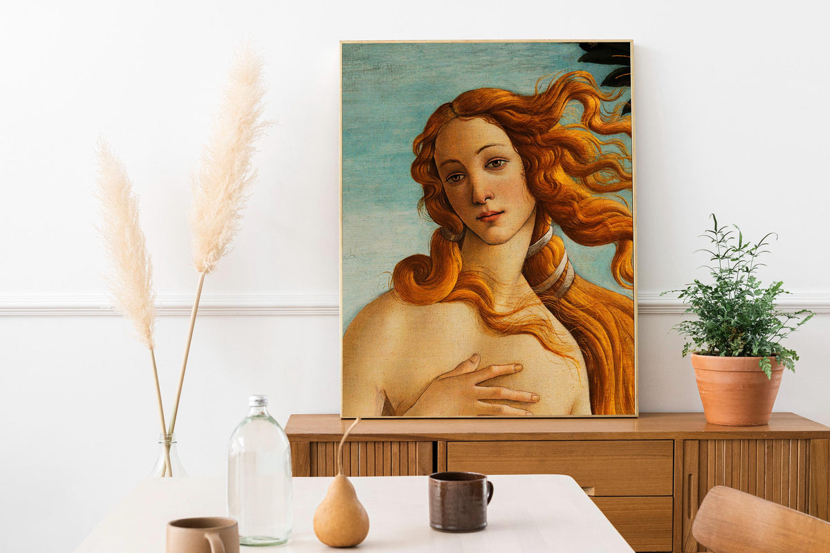 Sandro Botticelli - The Birth of Venus. Classic wall art, Venus portrait print, Famous art, Gallery wrapped, Botticelli 
