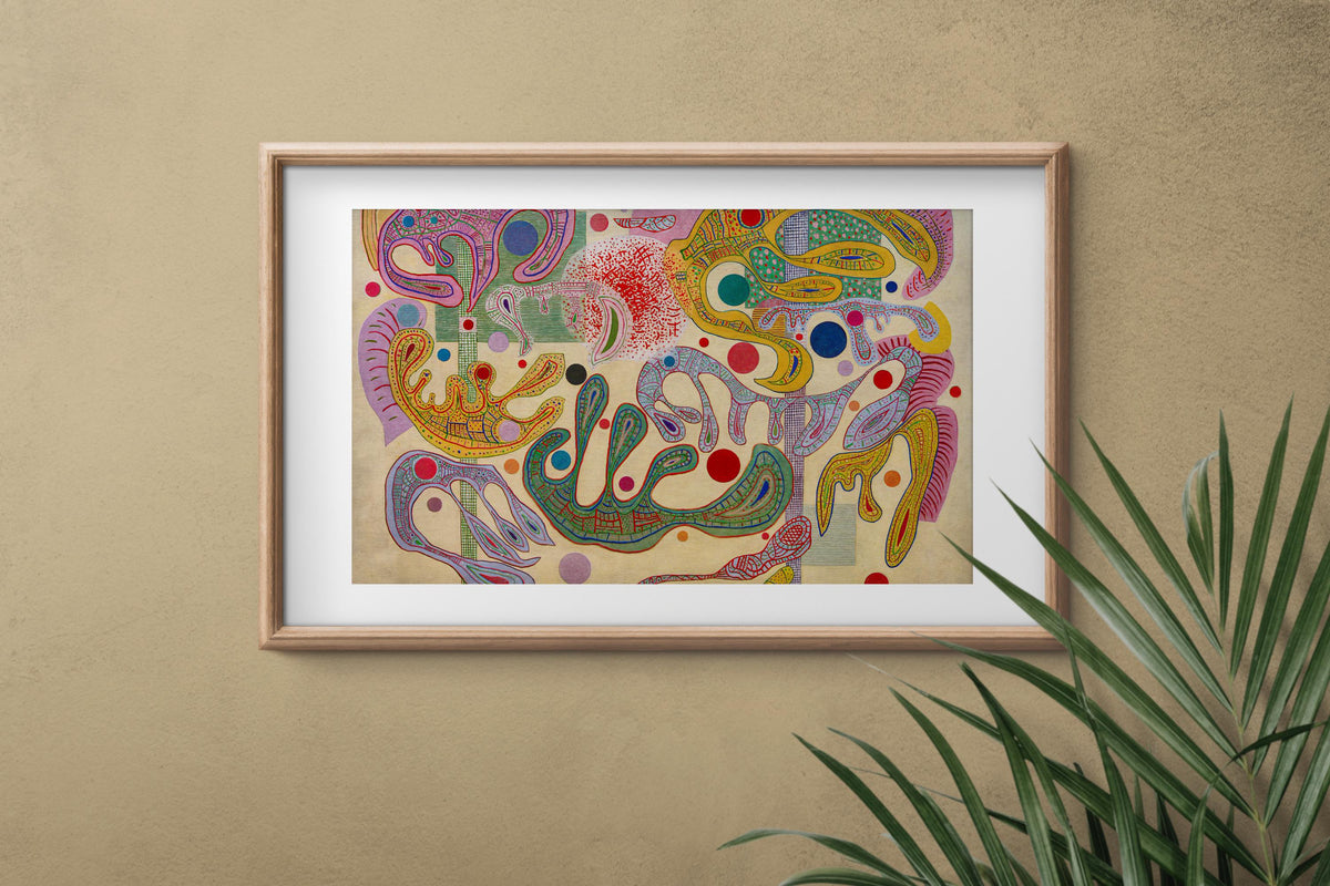 Wassily Kandinsky - Capricious Forms, Forms Capricieuses. Abstract wall art, Gallery wrapped, Large wall art, Abstract p