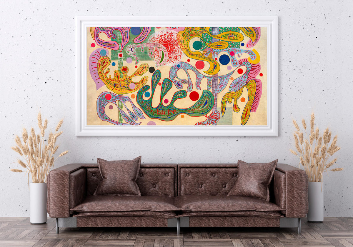 Wassily Kandinsky - Capricious Forms, Forms Capricieuses. Abstract wall art, Gallery wrapped, Large wall art, Abstract p