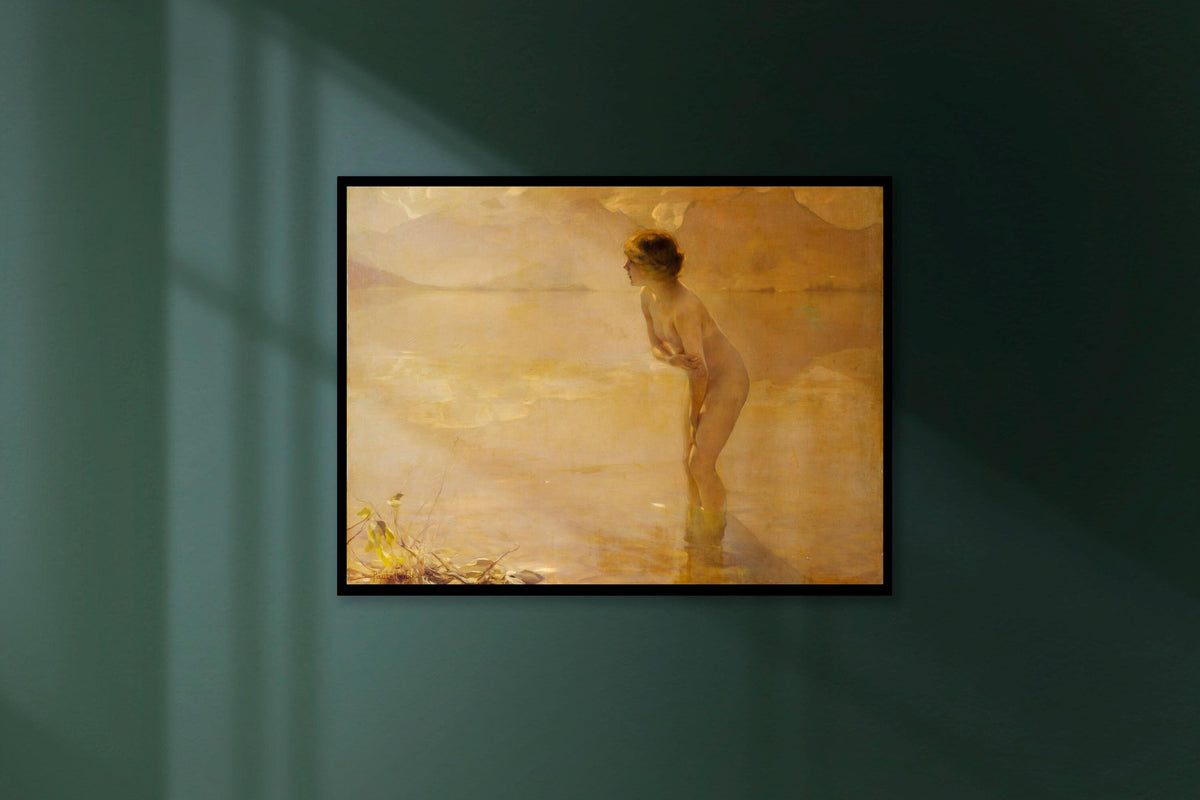 Paul Chabas, September Morn - sensual wall art, vintage decor, classic fine art print, elegant bedroom decor, romantic h
