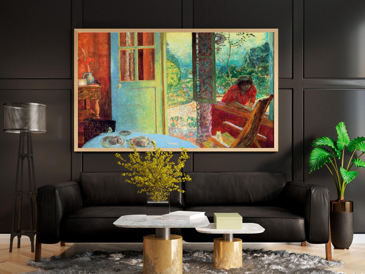 Pierre Bonnard - The dining room in the country. Kitchen wall art, Bonnard artwork print, Rustic art, Fine art poster, C