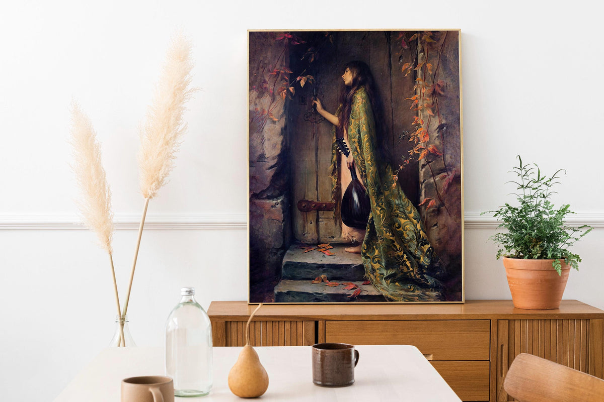 Albert-Joseph Penot - La Petite Cigale. Extravagant art print, Kitchen decor, Sensual poster, Famous art, Canvas paintin