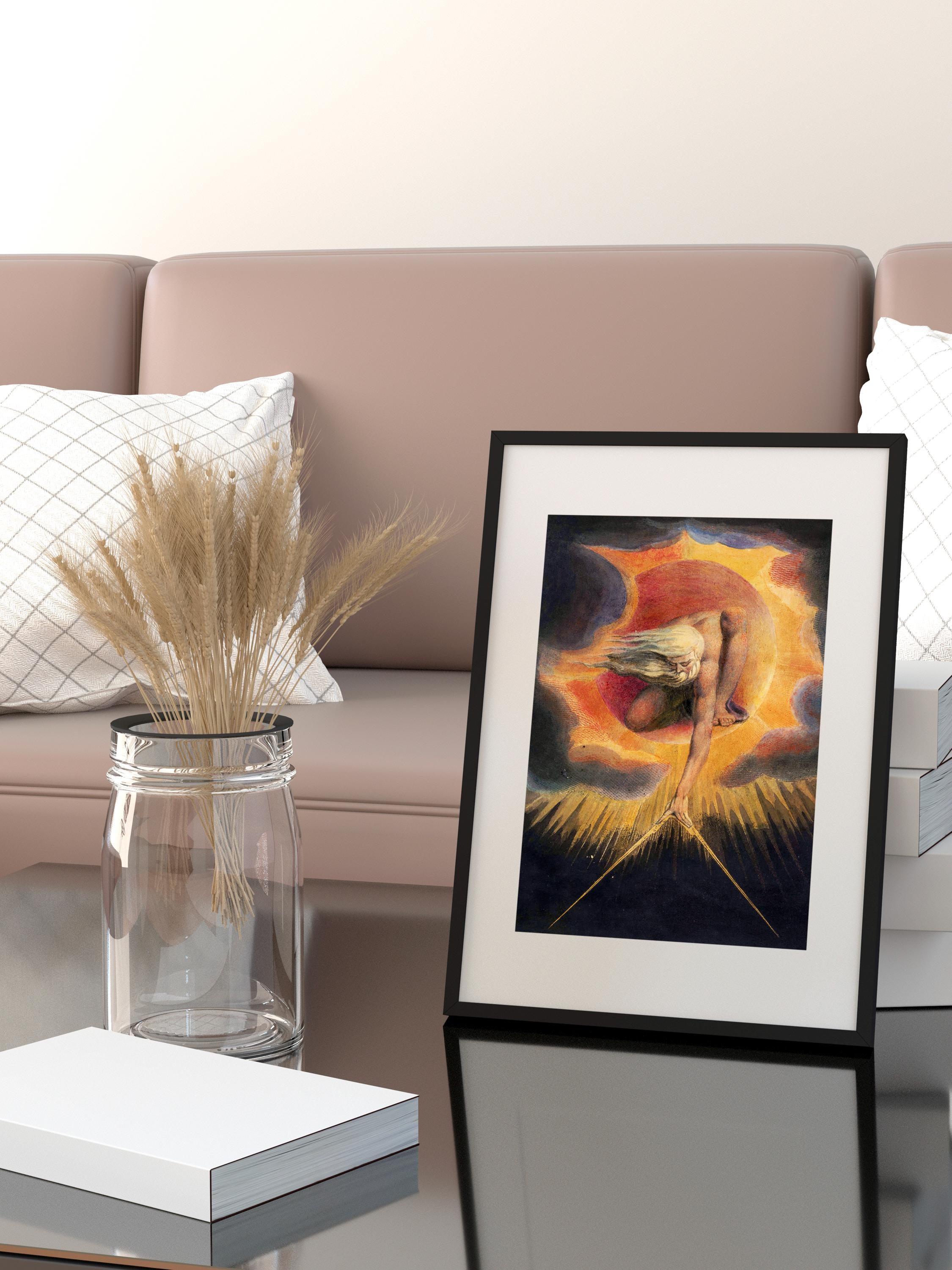 William Blake - The Ancient of Days. Bedroom decor, Print on canvas, Poster print, Giclee canvas, Canvas art print, Gall