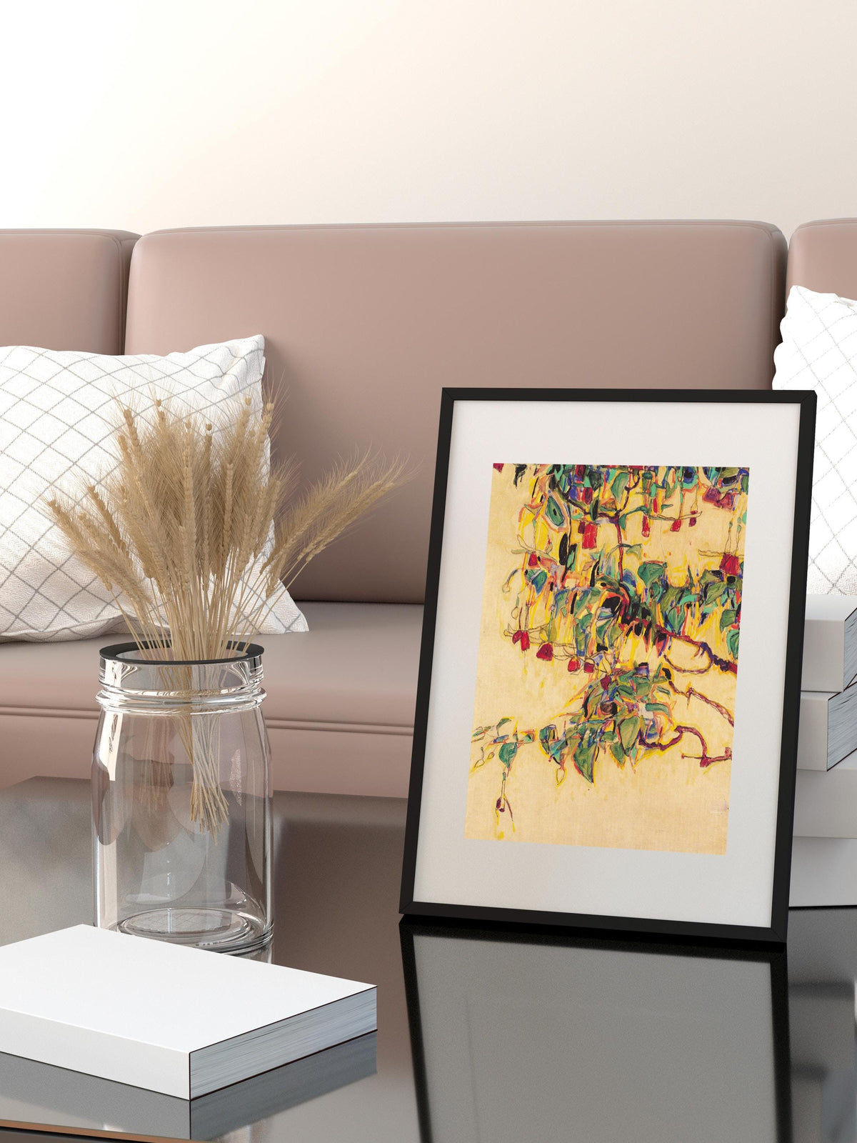 Egon Schiele - Sonnenbaum. Kitchen wall art, Schiele art print, Nature poster, Famous art, Painting on canvas, Bedroom d