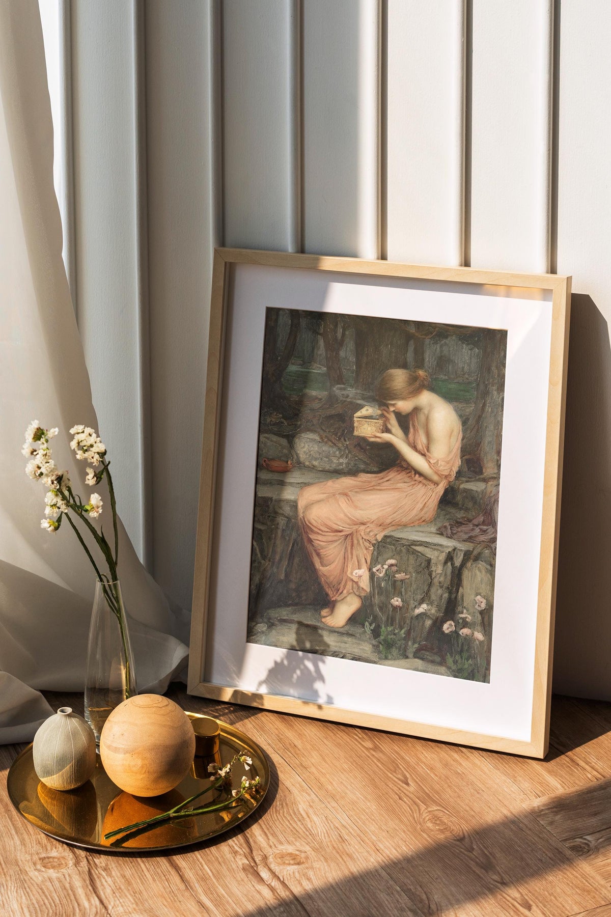 John William Waterhouse, Psyche Opening the Golden Box - romantic wall art, mythological poster print, giclee canvas, ga