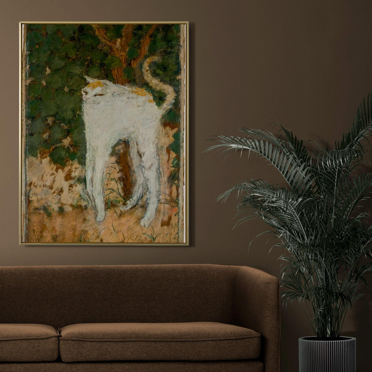 Pierre Bonnard - The White Cat. Giclee canvas, Fine art prints, Cat poster print, Classic wall art, Canvas painting, Cat
