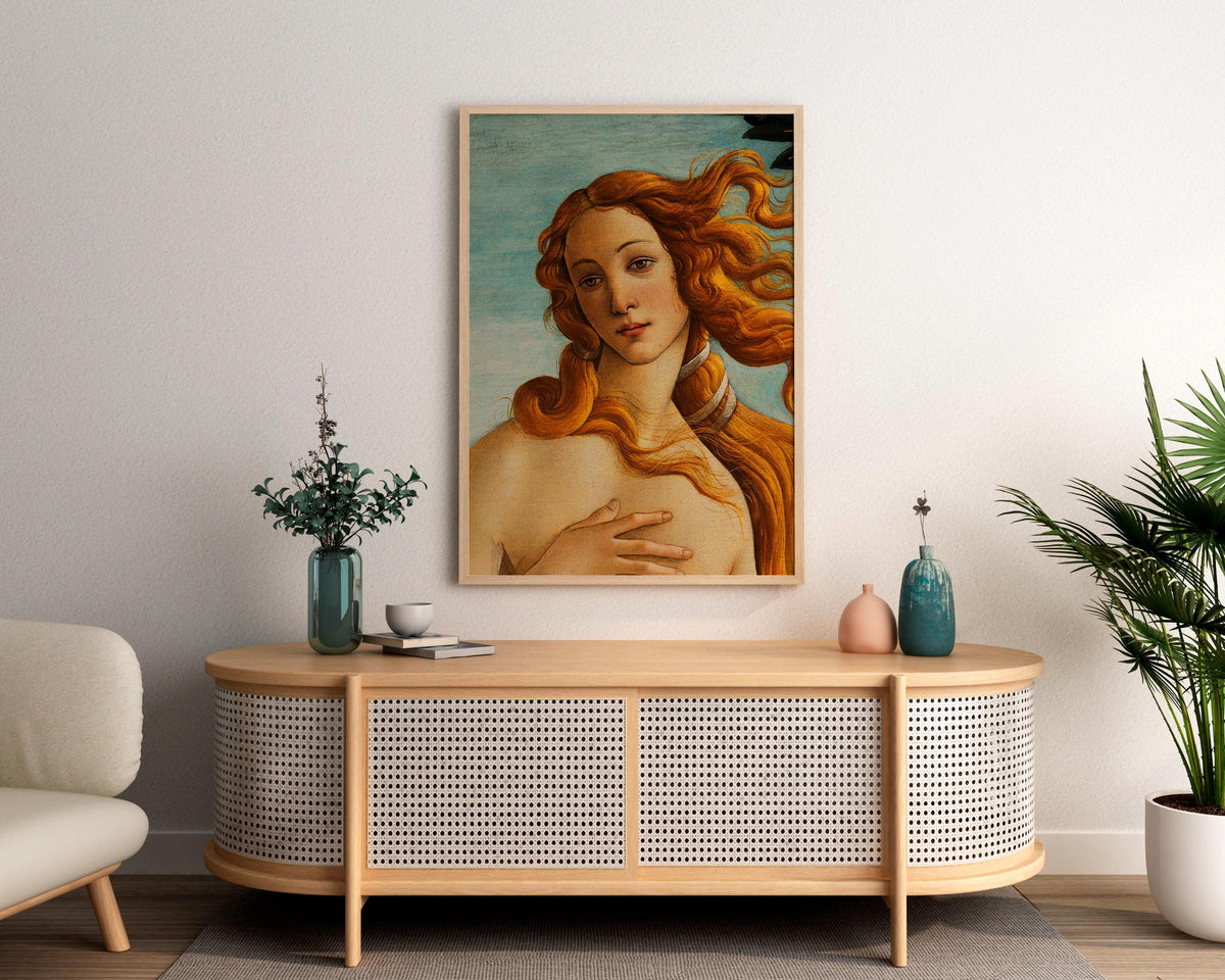 Sandro Botticelli - The Birth of Venus. Classic wall art, Venus portrait print, Famous art, Gallery wrapped, Botticelli 
