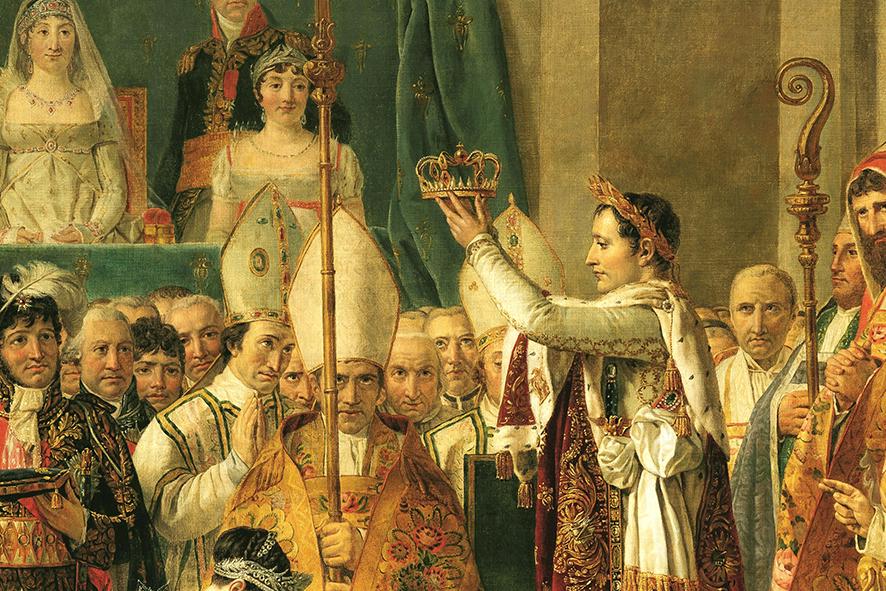 Jacques Louis David - The Coronation of Napoleon. Print on canvas, Napoleon art print, Historic painting, Museum-quality