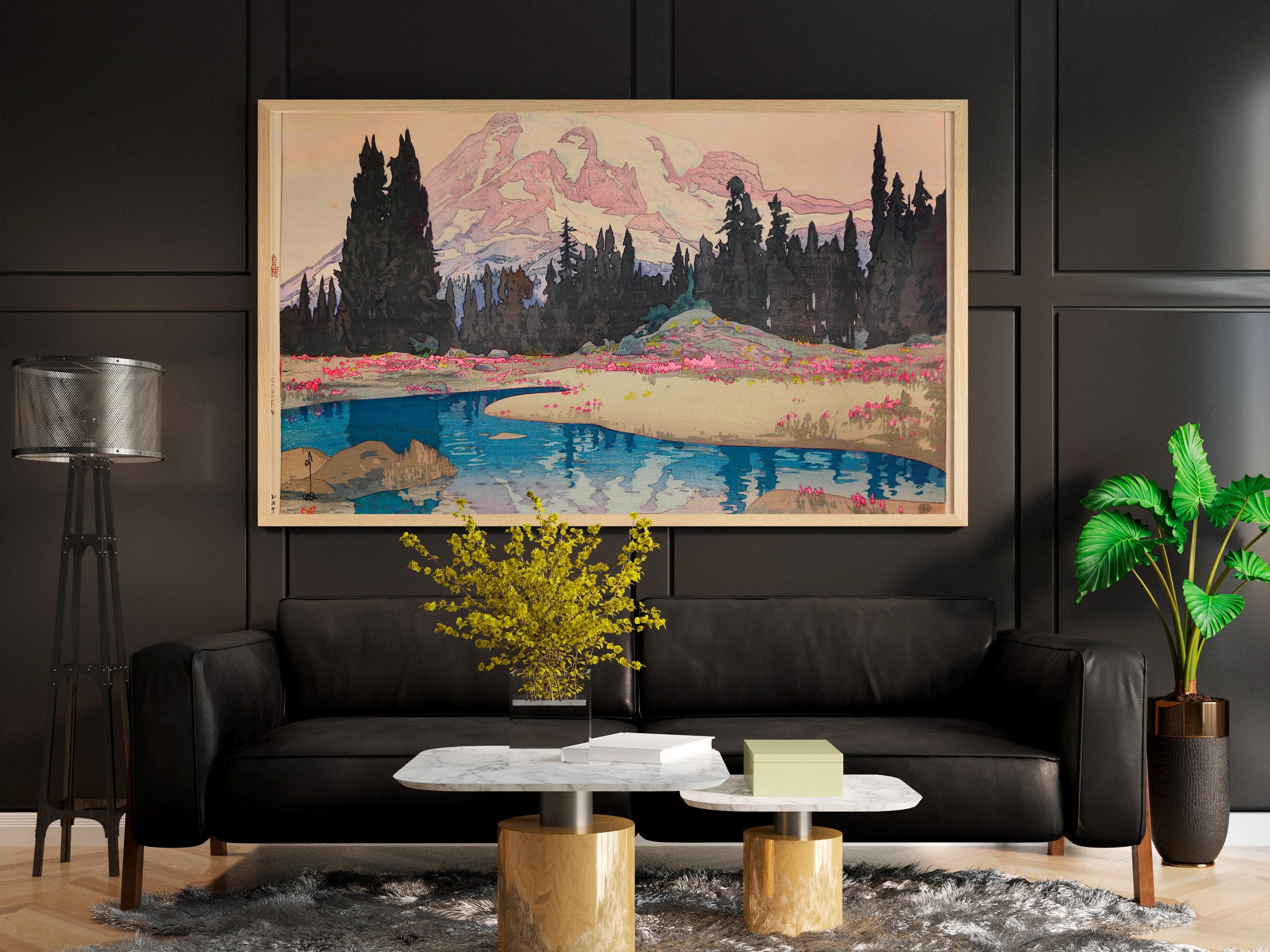 Yoshida Hiroshi - Mt. Rainier. Japanese art print, Giclee wall art, Asian art, Japanese art print, Fine art prints, Land