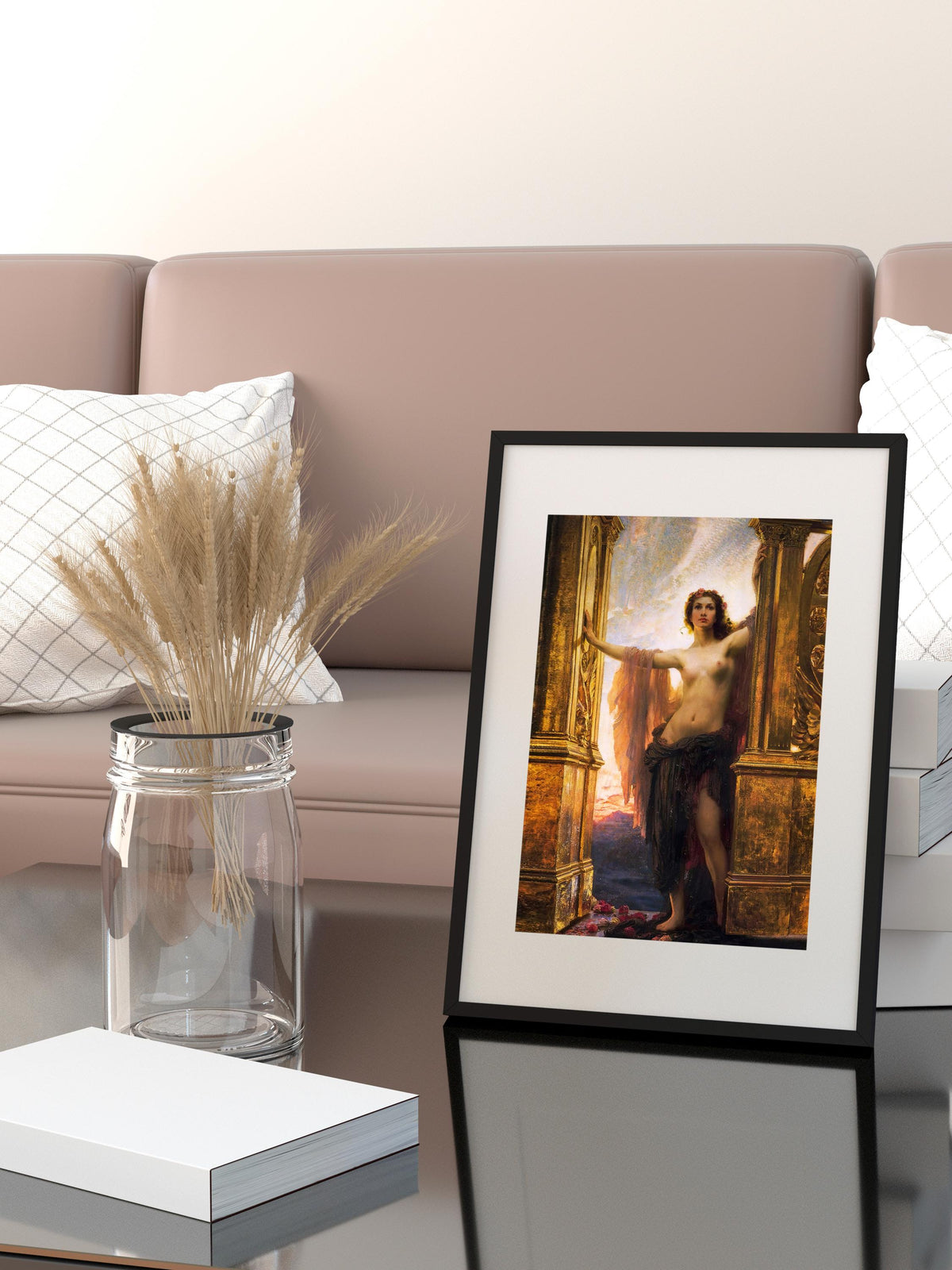 Herbert James Draper - The gates of dawn. Canvas art print, Mystical woman, Giclee canvas, Magic woman art, Poster print