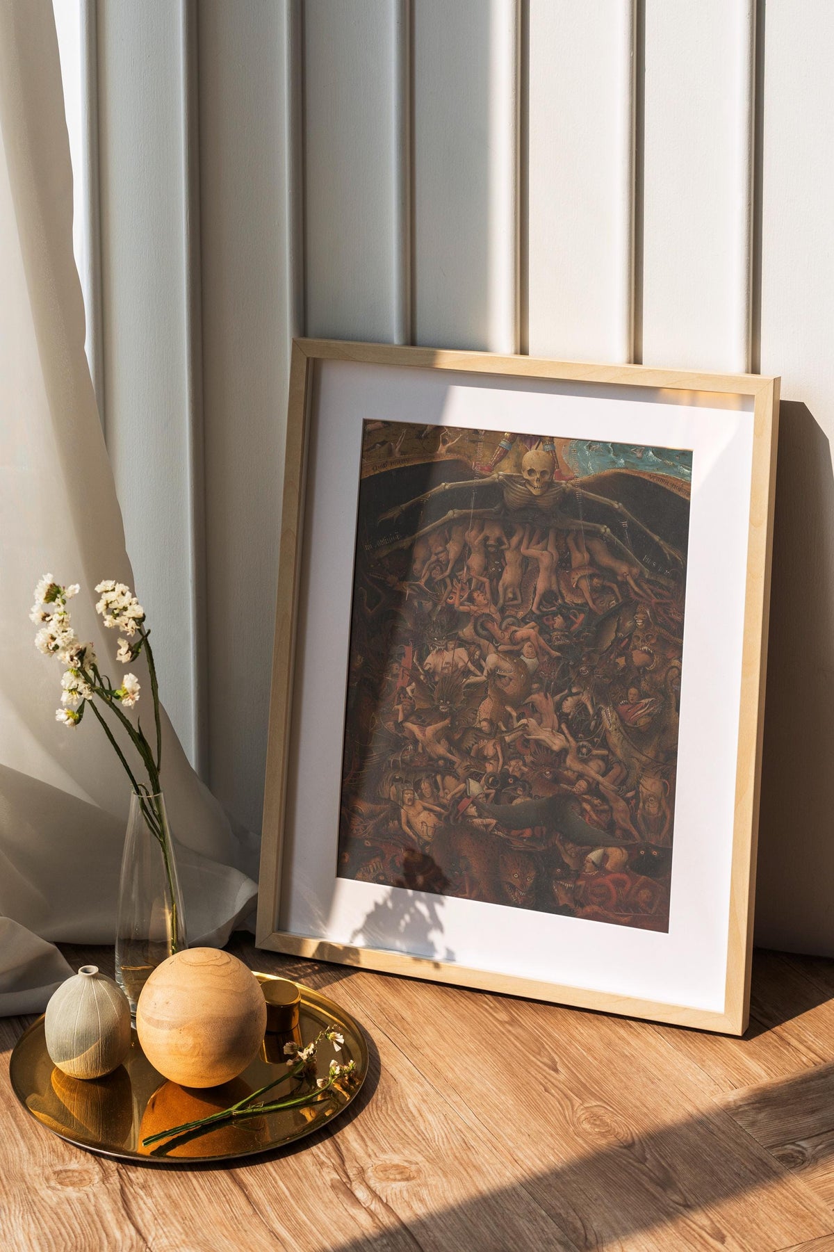 Jan van Eyck - Last Judgement. Dark wall art, Canvas painting, Gothic art print, Classic wall art, Vintage decor, Ready 