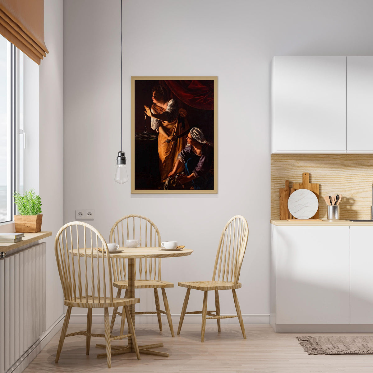 Artemisia Gentileschi - Judith Maidservant. Canvas art print, Baroque art, Classic wall art, Biblical art, Vintage decor