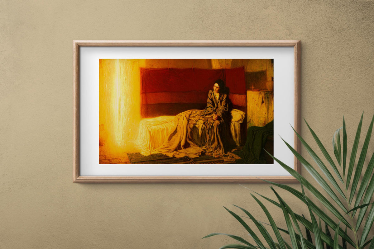 Henry Tanner - The Annunciation. Print on canvas, Living room decor, Ready to hang, Canvas art, Giclee canvas, Poster pr