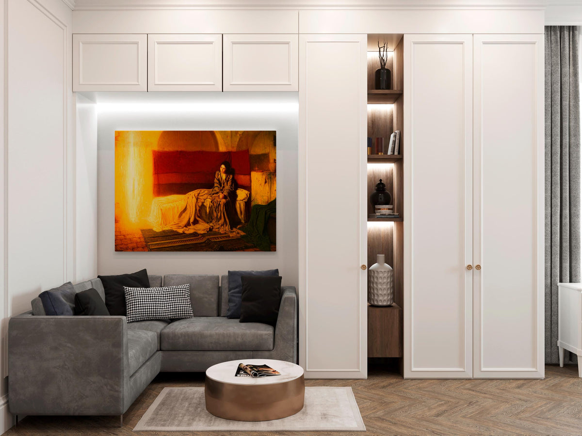 Henry Tanner - The Annunciation. Print on canvas, Living room decor, Ready to hang, Canvas art, Giclee canvas, Poster pr