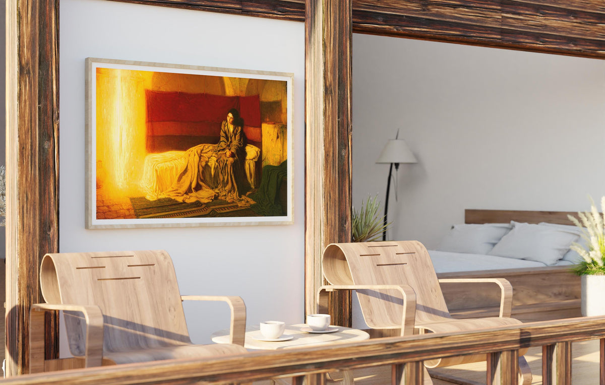 Henry Tanner - The Annunciation. Print on canvas, Living room decor, Ready to hang, Canvas art, Giclee canvas, Poster pr
