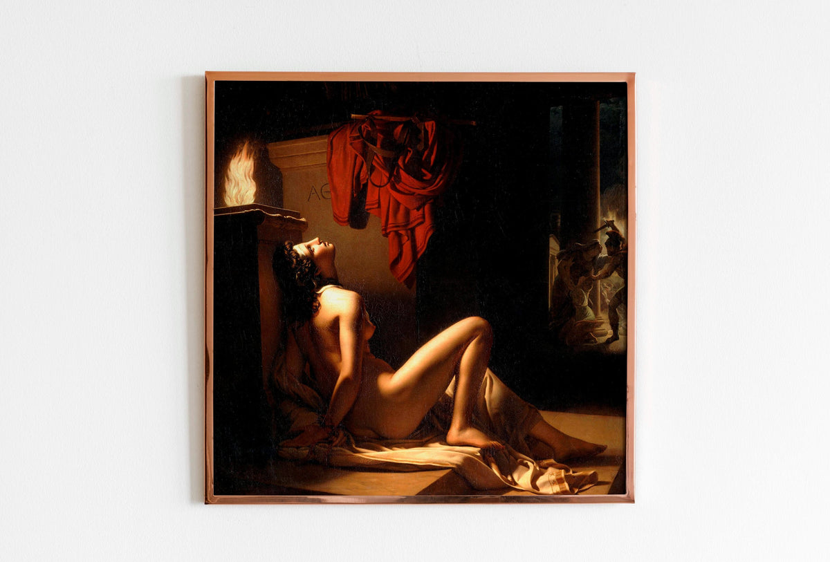 Jerome Martin Langlois Younger - Cassandra Imploring the Vengeance. Extravagant painting, Print on canvas, Mystical woma