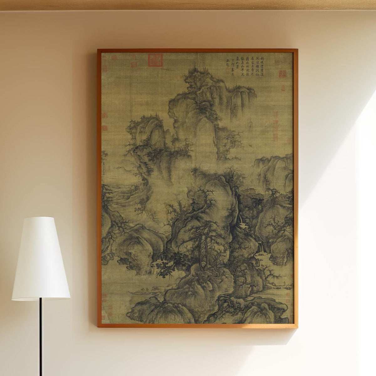 Early Spring by Guo Xi – Traditional Chinese Landscape Print, Fine Art Canvas, Giclee Reproduction, Gallery Wrapped, Asi