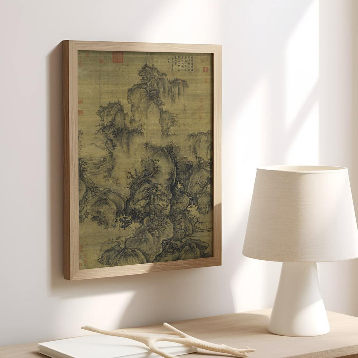 Early Spring by Guo Xi – Traditional Chinese Landscape Print, Fine Art Canvas, Giclee Reproduction, Gallery Wrapped, Asi
