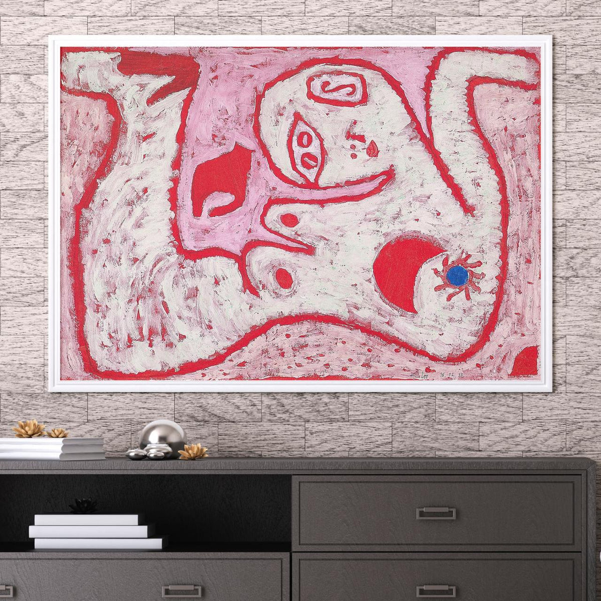 A Woman for Gods by Paul Klee (1938) – Surreal Abstract Portrait Print, Expressionist Giclee Canvas, Gallery Wrapped, Mo